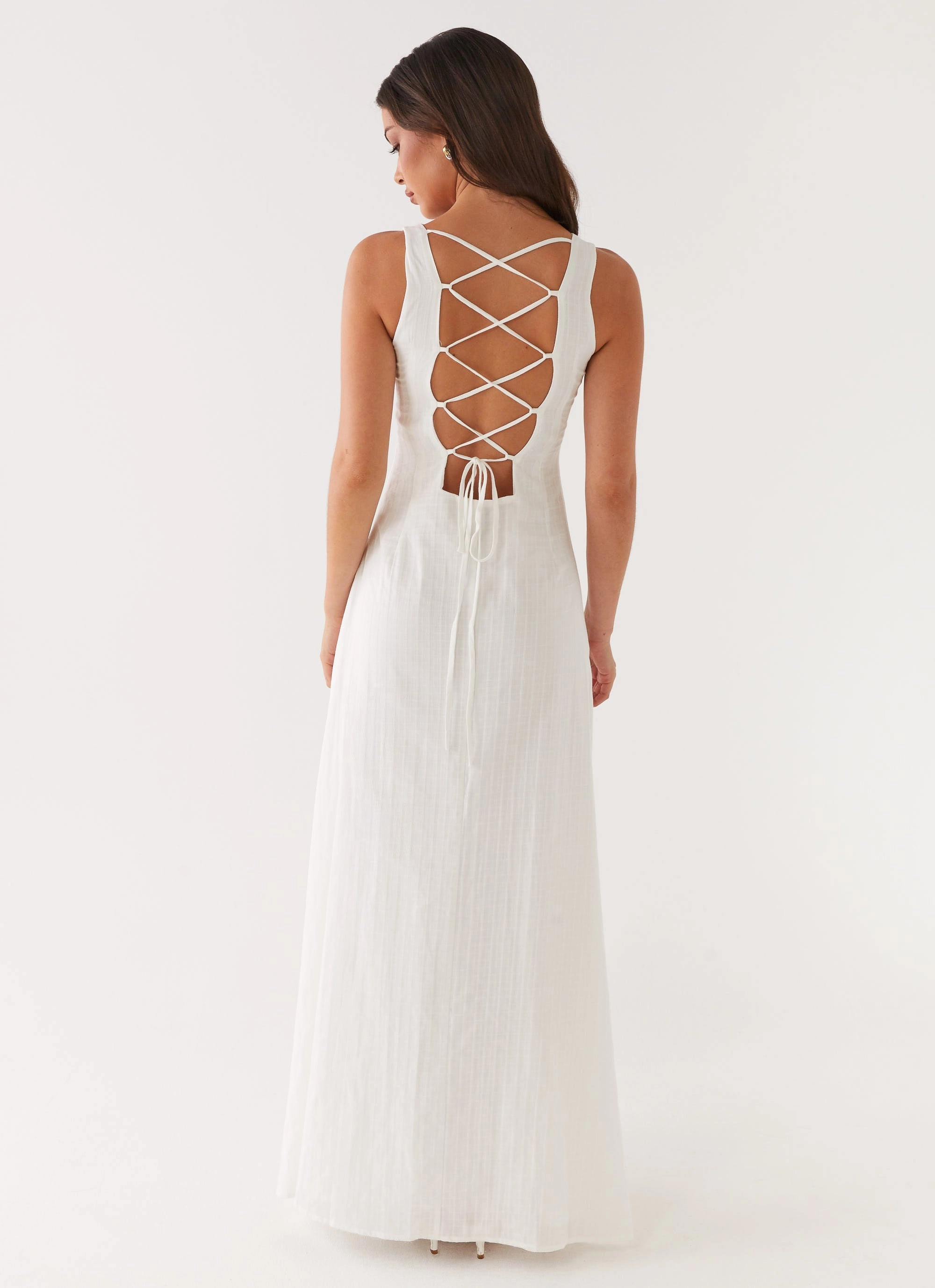 Maloney Maxi Dress - White Soft Fit Wear