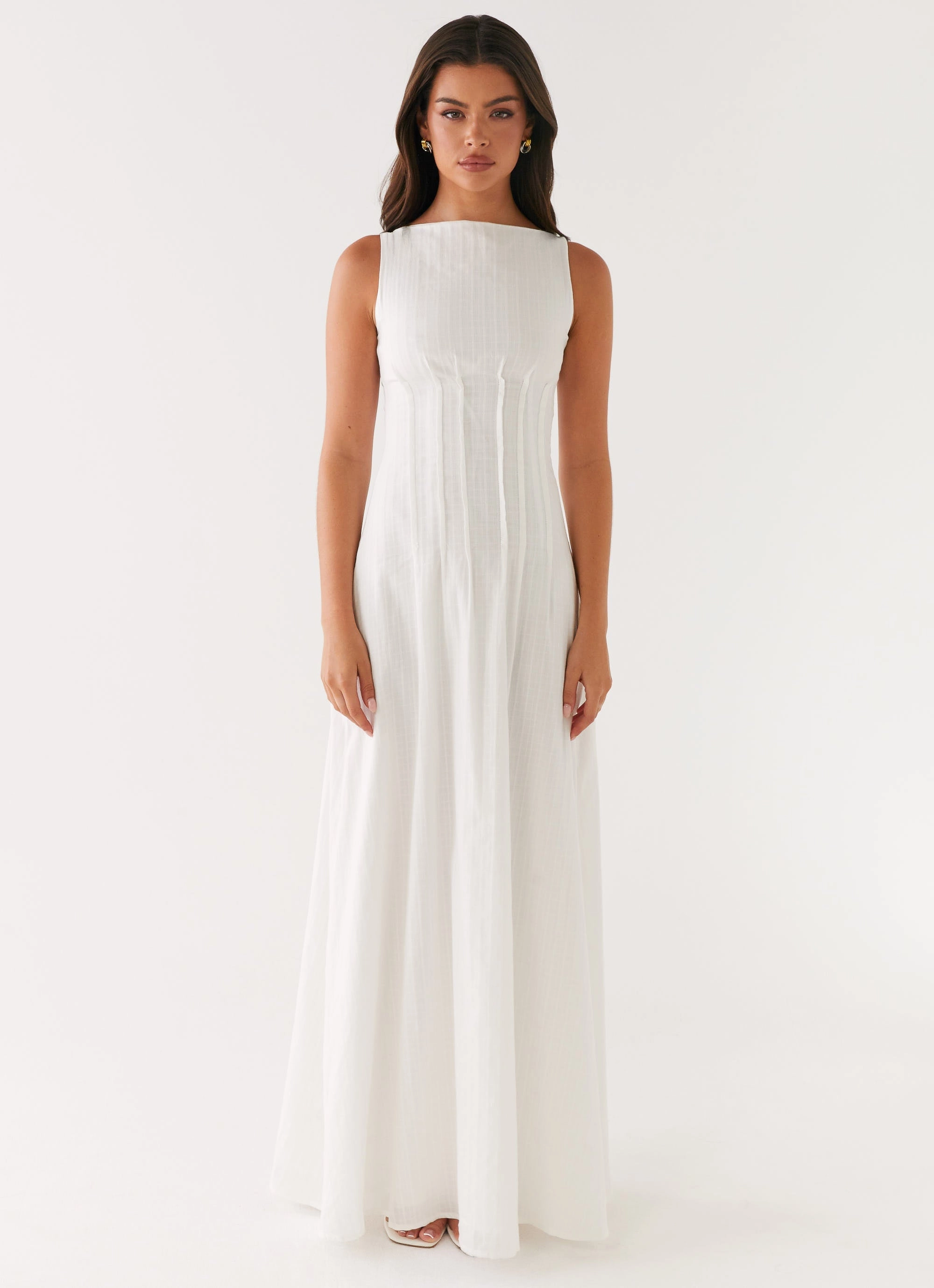 Effortless Layering Maloney Maxi Dress - White