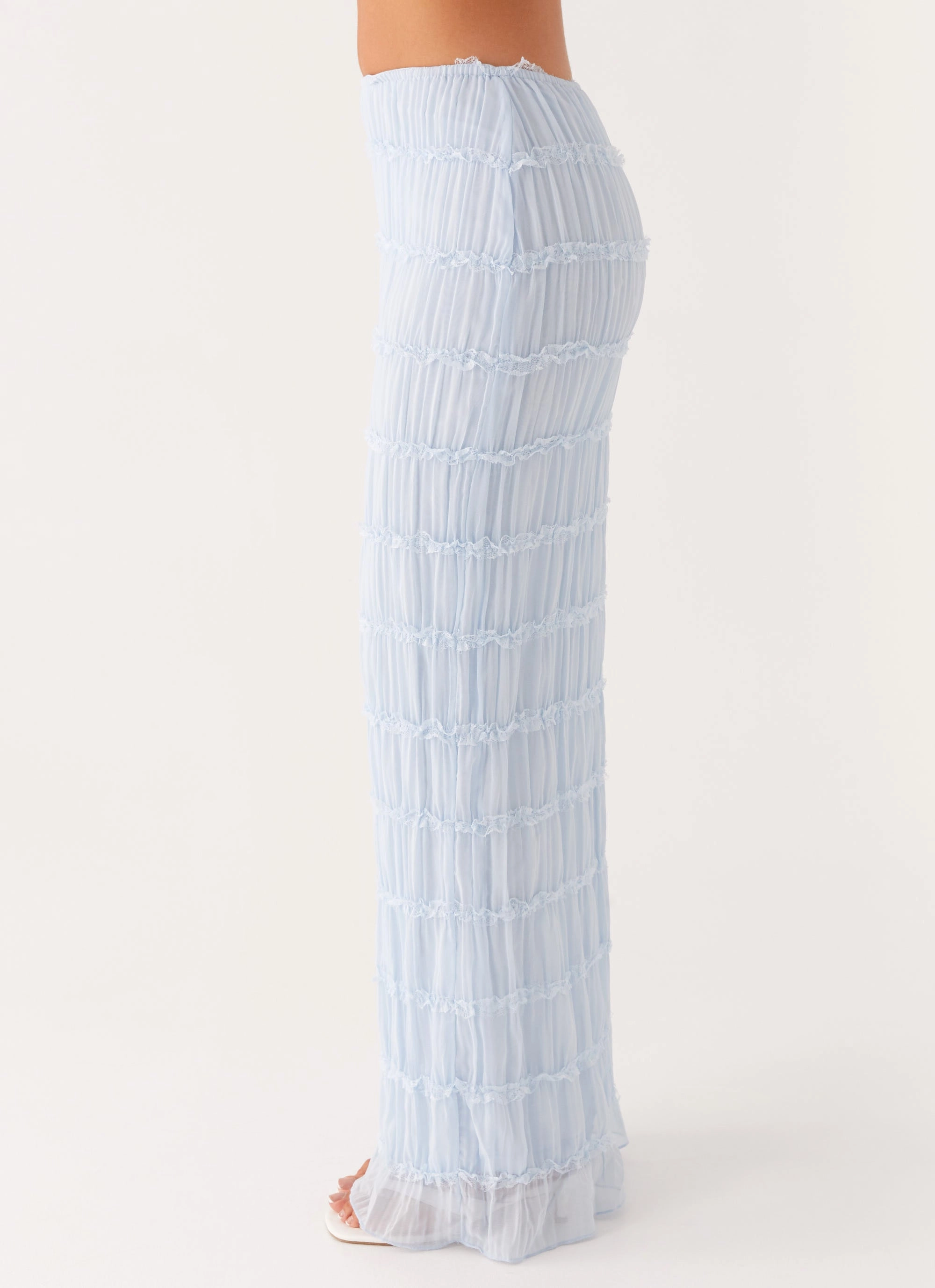 Outfit Flow Daydreaming Low Rise Maxi Skirt - Blue