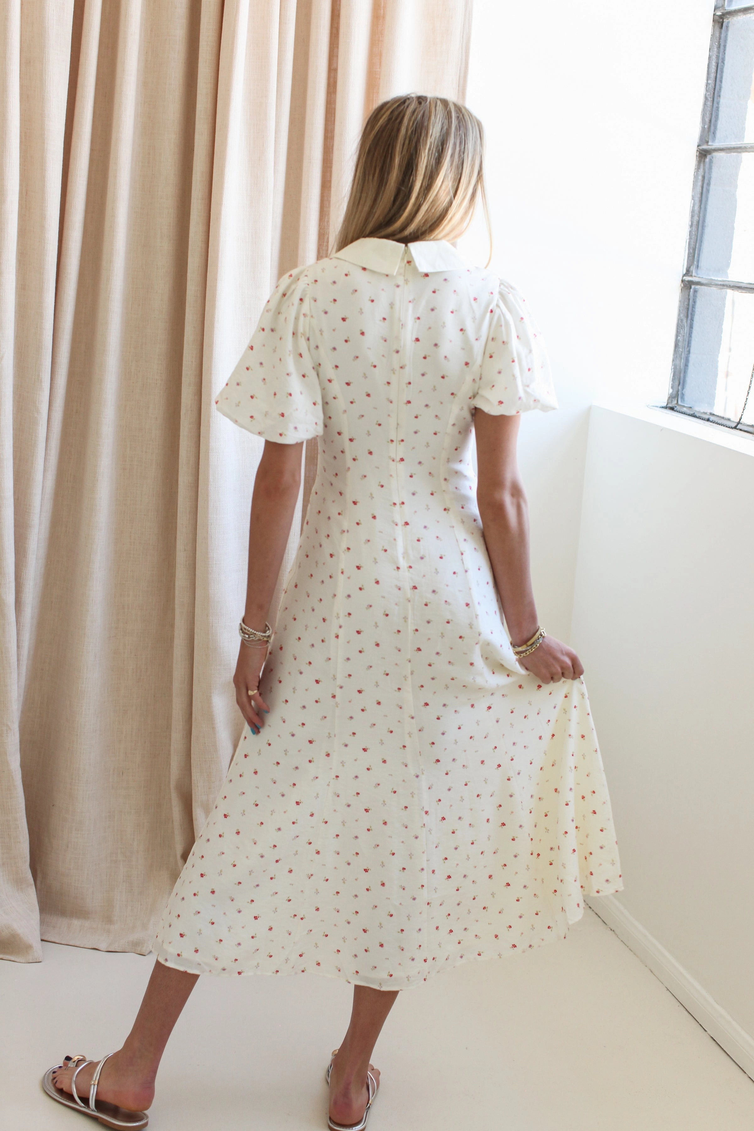 Daphne Bow Midi Dress Flawless Waistband Fit Knit Warm