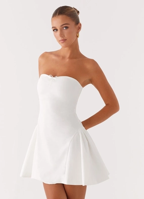 Lucille Mini Dress - White Laidback Style