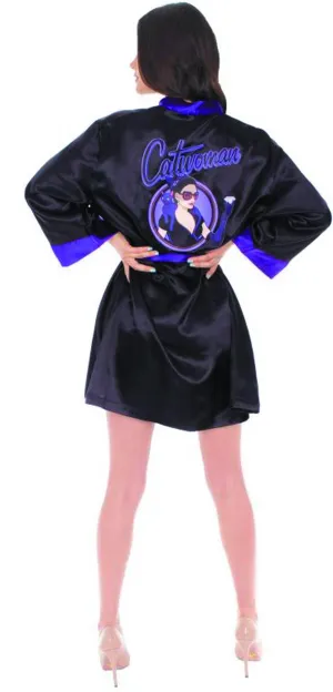 DC BOMBSHELLS CATWOMAN PX SATIN ROBE SM/MED