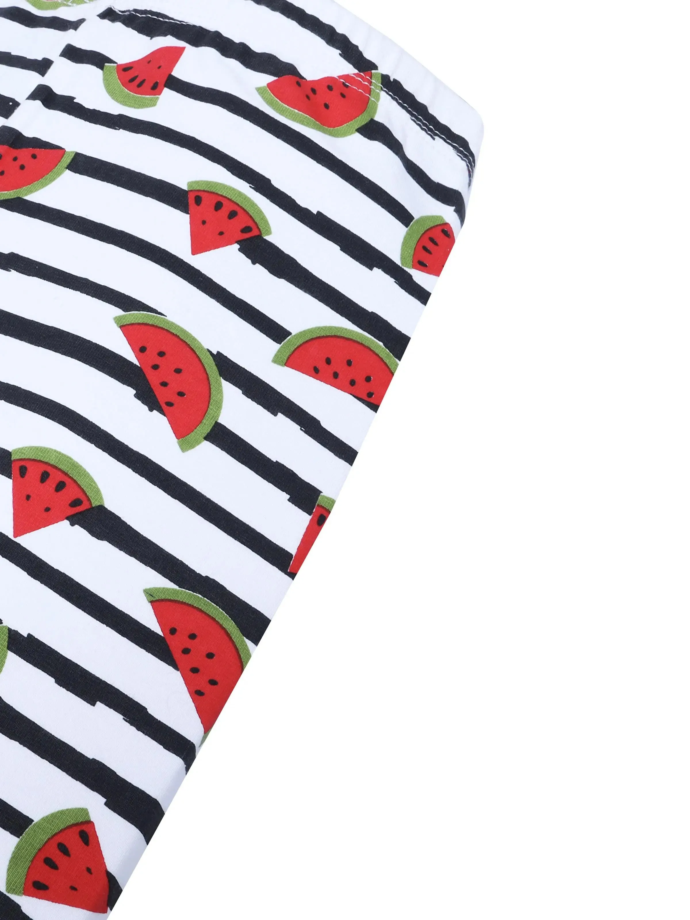 D’CHICA COTTON CYCLING SHORTS | RED WATERMELON PRINT TIGHTS