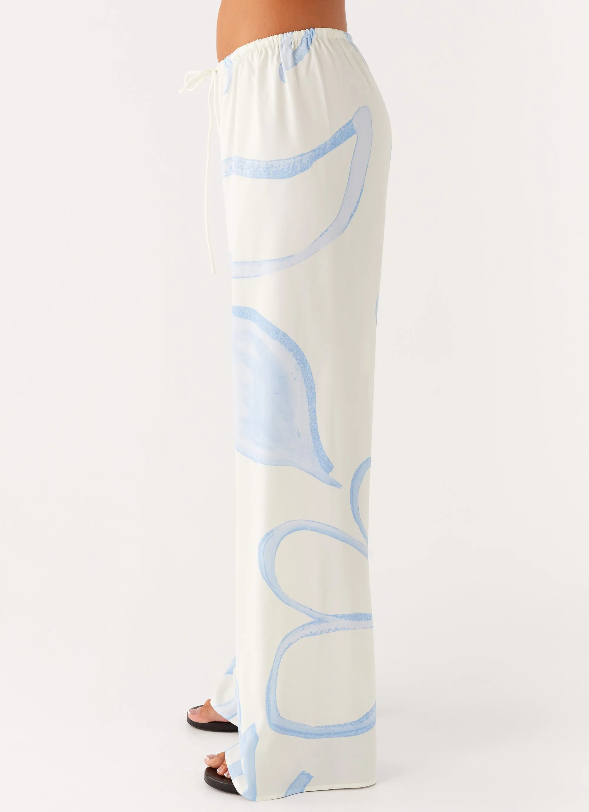 No Ride Lightweight Wear Deacon Low Rise Pants - Bloom Wave Print