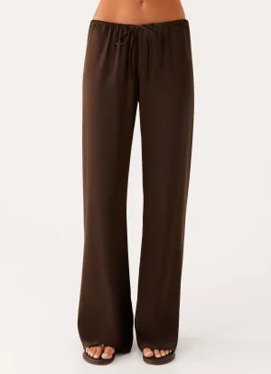 Outfit Staple Deacon Low Rise Pants - Chocolate