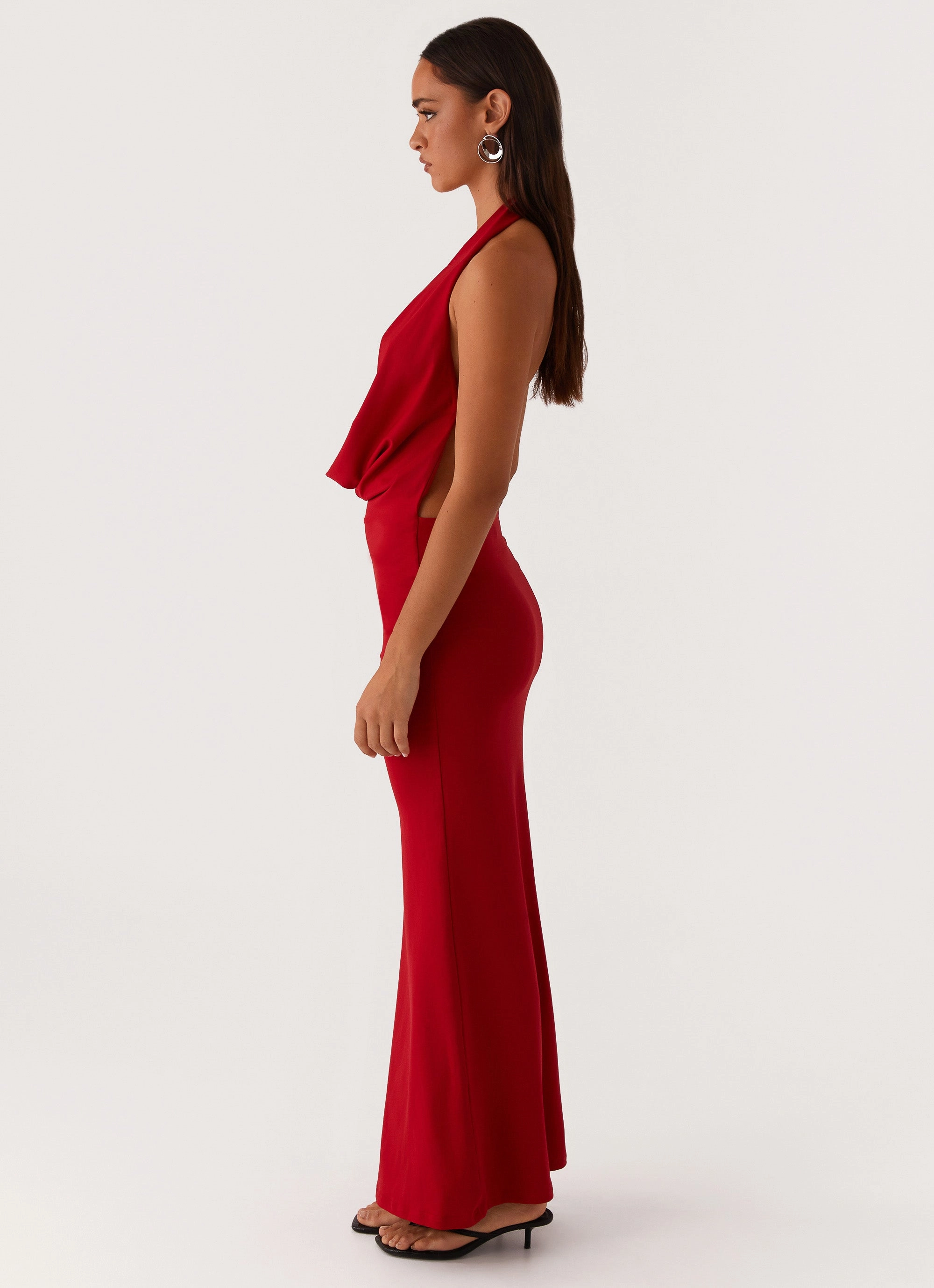 Dedicated Maxi Dress - Red Bold Touch flattering appearance