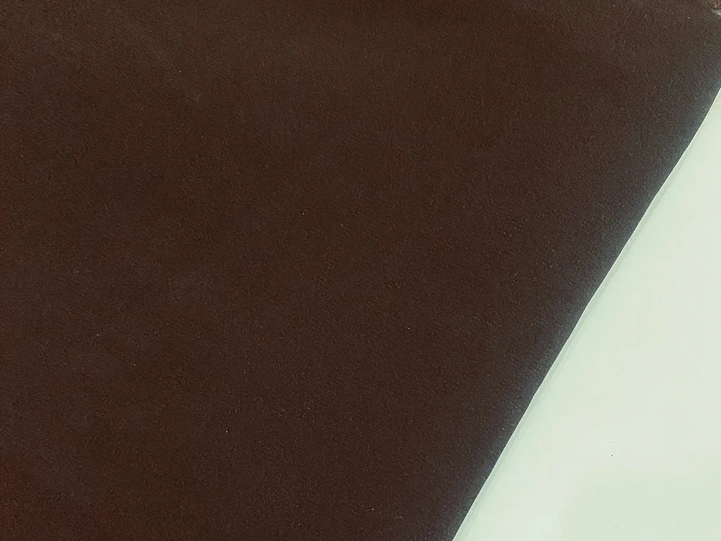 Deep Brown Plain Crepe Fabric