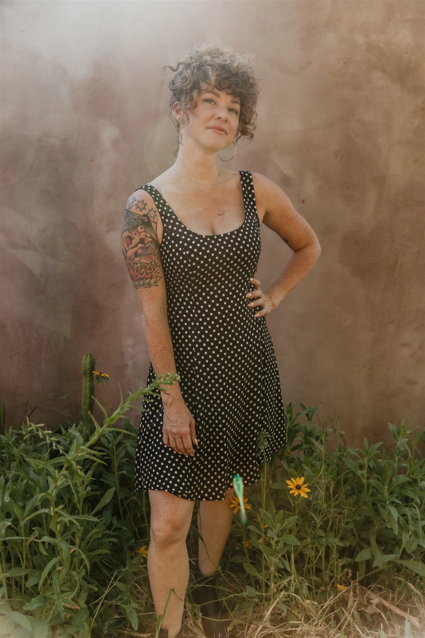 Delana Dress in Black and White Polka Dot Classic Movement