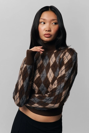 Contrast Stitch Eco Friendly Yarn Delia Sweater