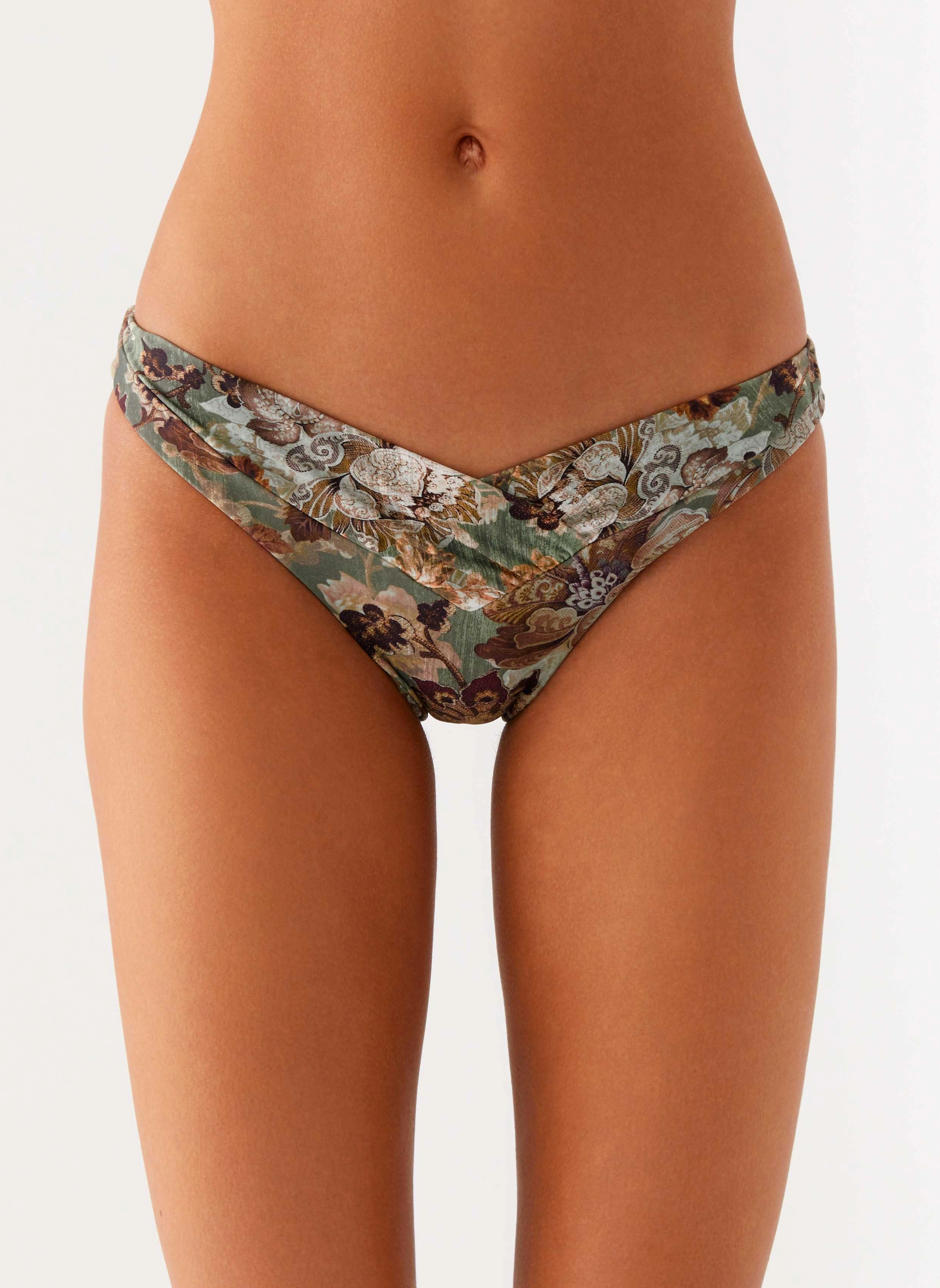 Abrasion Free Edging Delta Bikini Bottoms - Vintage Blossom
