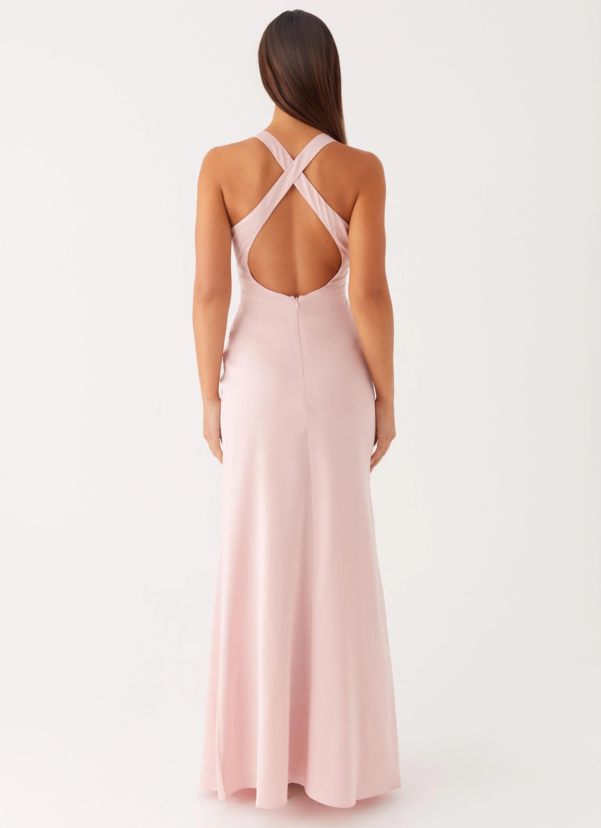 Light Appeal Desi Halterneck Maxi Dress - Pink