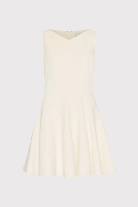Sleeveless Stretch Cady Fit And Flare Dress Pure Vibes