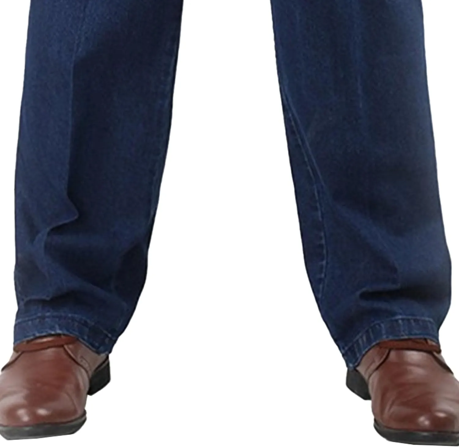 DGHM-JLMY Mens Elastic Waist Jeans Casual Mens Elastic Waist Denim Pants Relaxed Fit Straight Trousers Pant