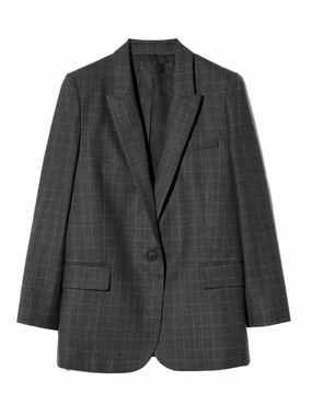 Bonnet Sticker Diane Blazer in Espresso Check