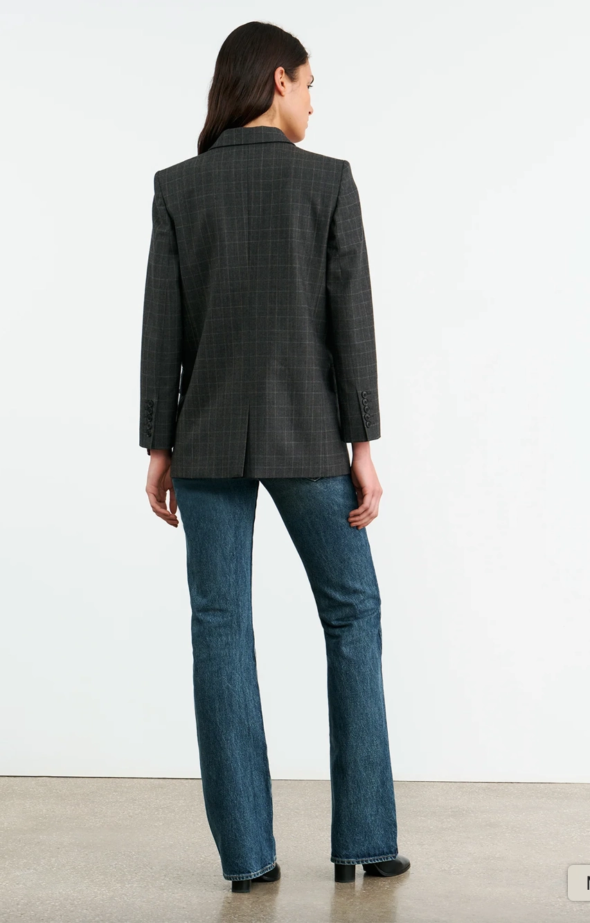 Valentine's Day Diane Blazer in Espresso Check