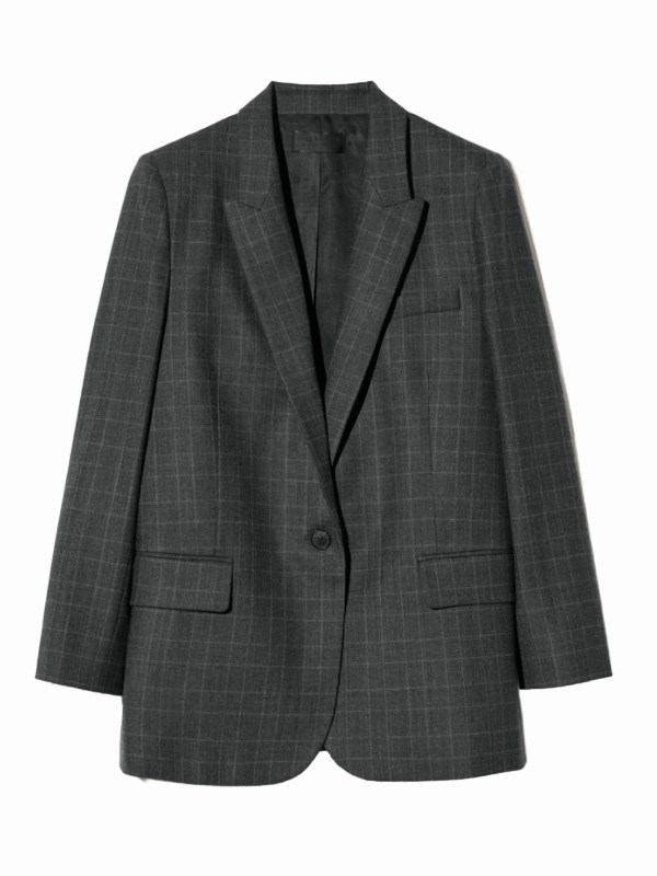 Bonnet Sticker Diane Blazer in Espresso Check