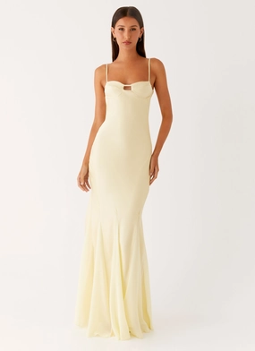 Ravello Maxi Dress - Sunny Yellow Ankle-length plus-size