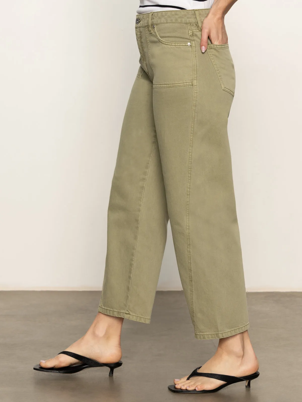 District Column Standard Rise Ankle Jeans Bamboo Casual Layer Fit