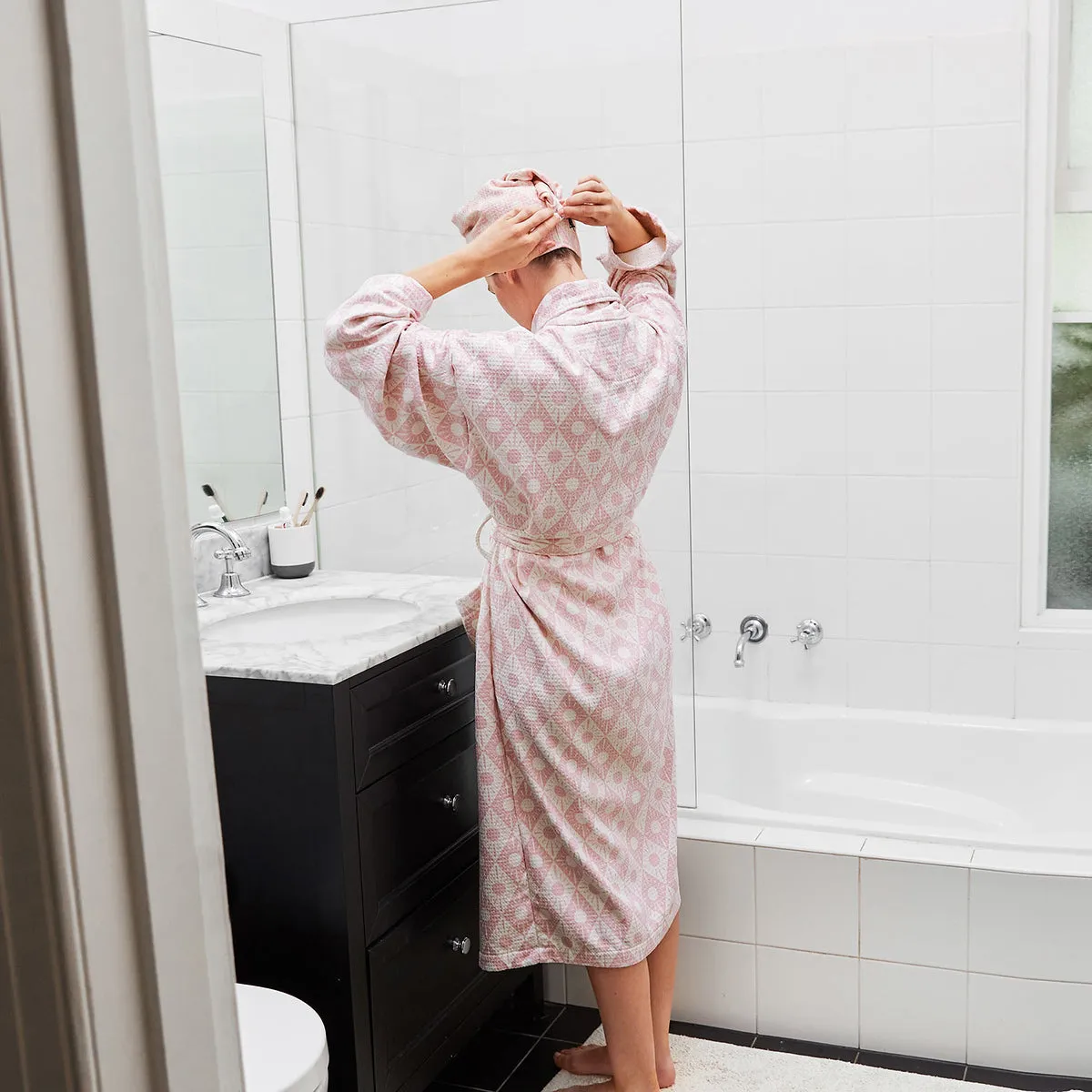 Dock & Bay Bath Robe - Diamond Pink - Outlet