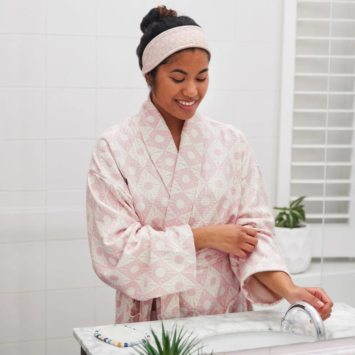 Dock & Bay Bath Robe - Diamond Pink - Outlet