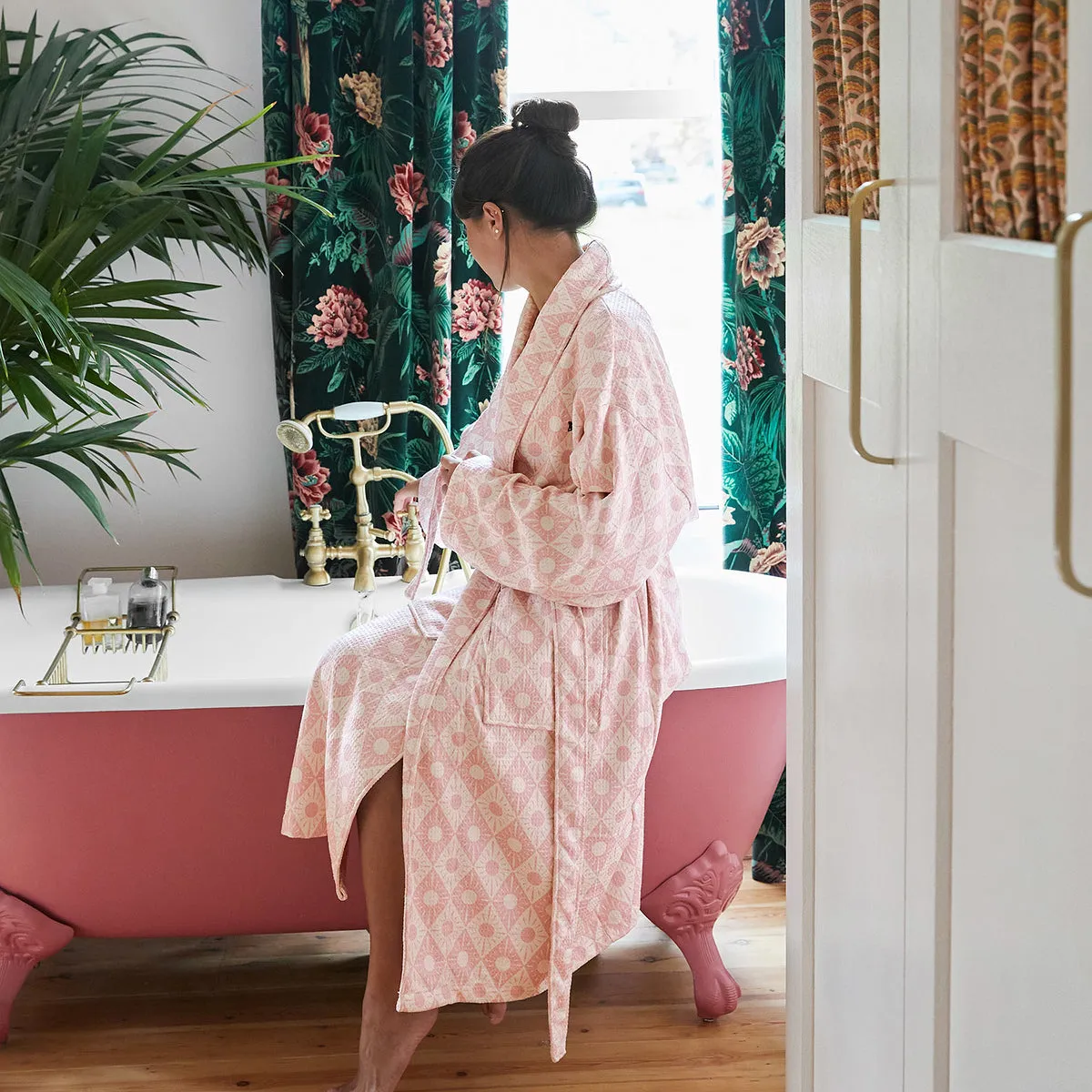 Dock & Bay Bath Robe - Diamond Pink - Outlet