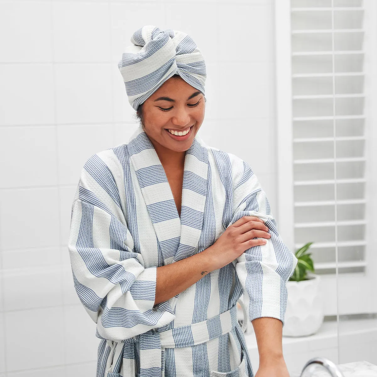 Dock & Bay Bath Robe - Storm Cloud - Outlet