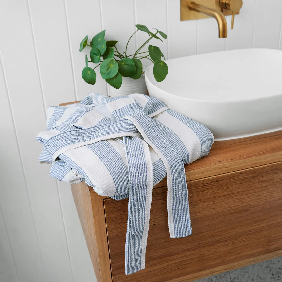 Dock & Bay Bath Robe - Storm Cloud - Outlet