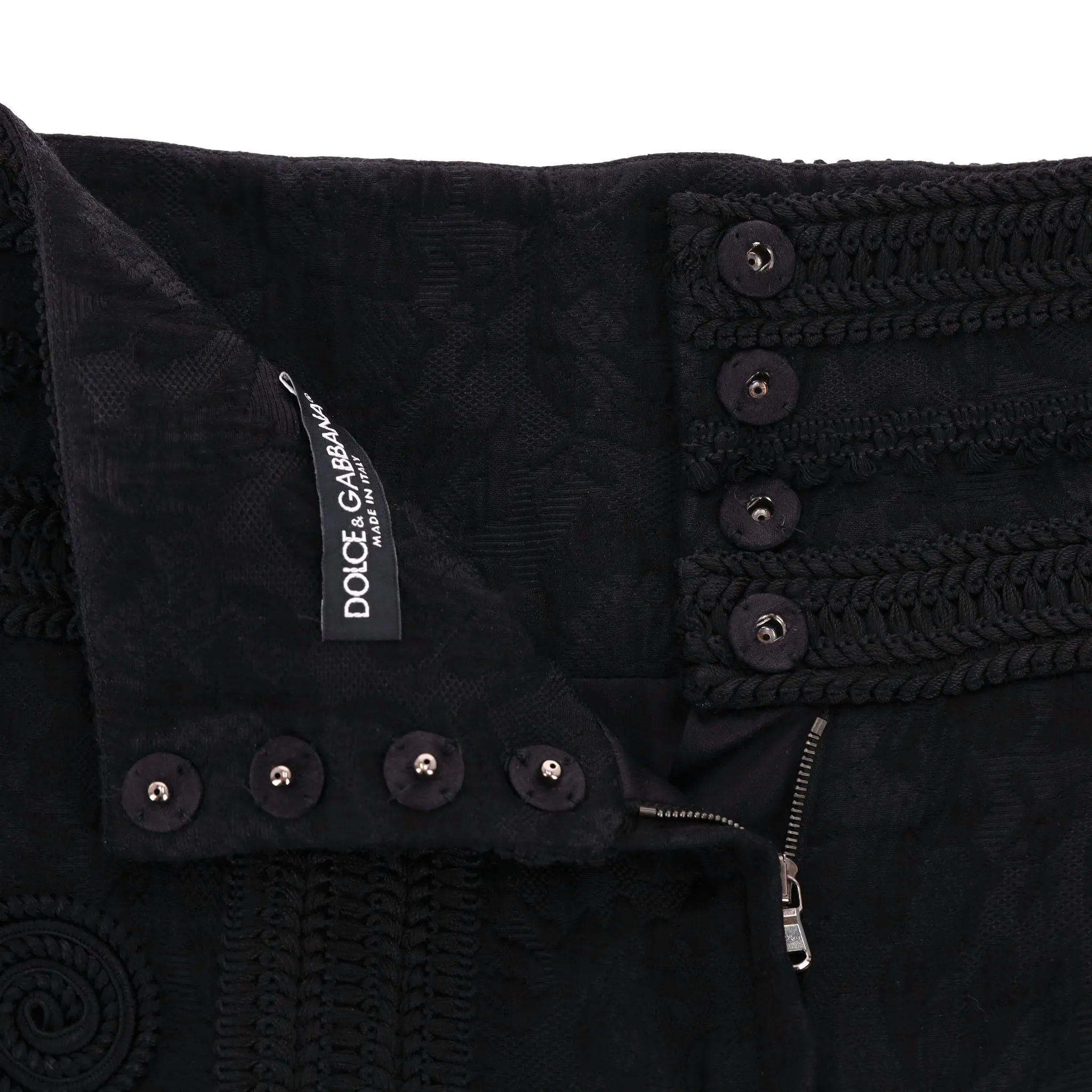 Dolce & Gabbana Velvet Waistcoat  & Embroidered Shorts Set. Size S