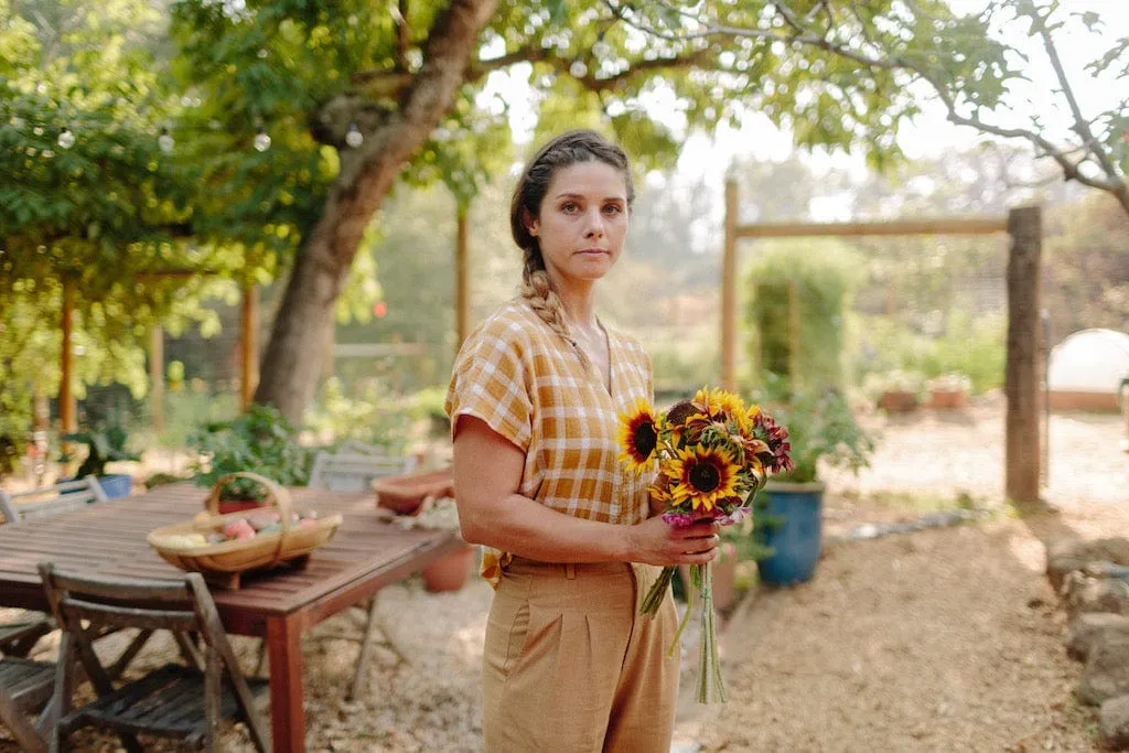Dolman Top in Marigold Checker Layered Ventilation Zones