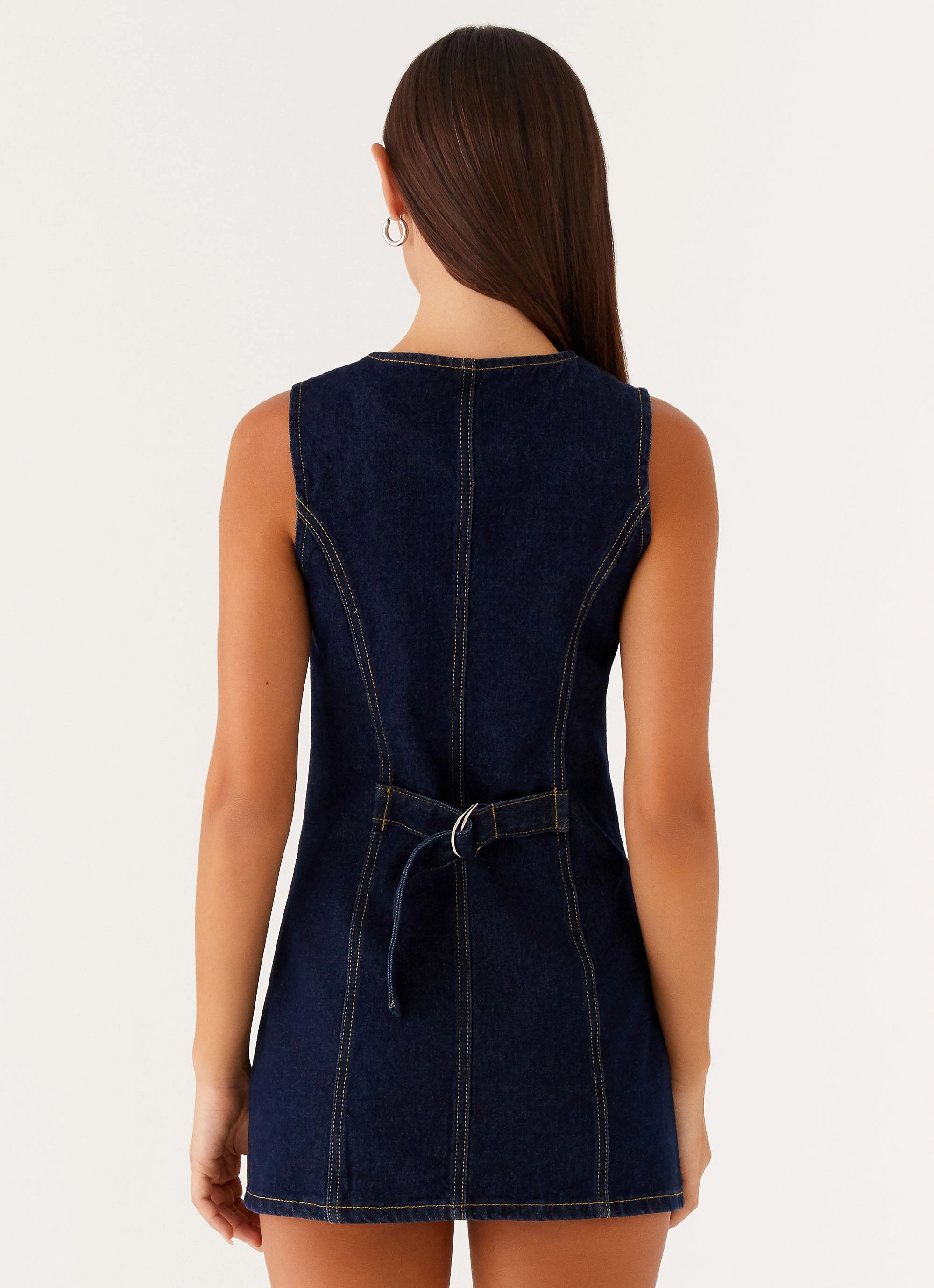 A Line Silhouette music concert Dolton Mini Dress - Indigo