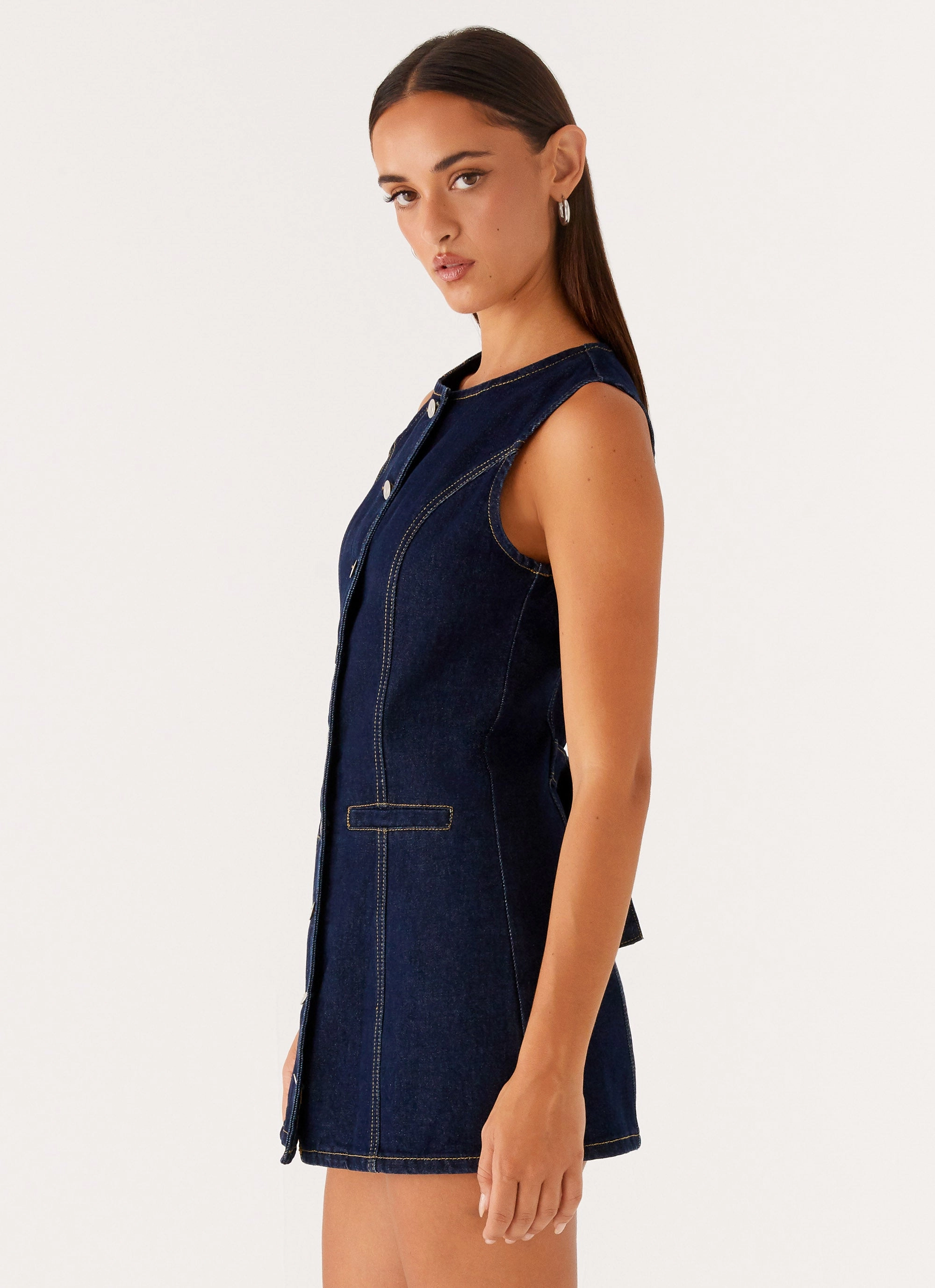 Fresh Fit light colors Dolton Mini Dress - Indigo
