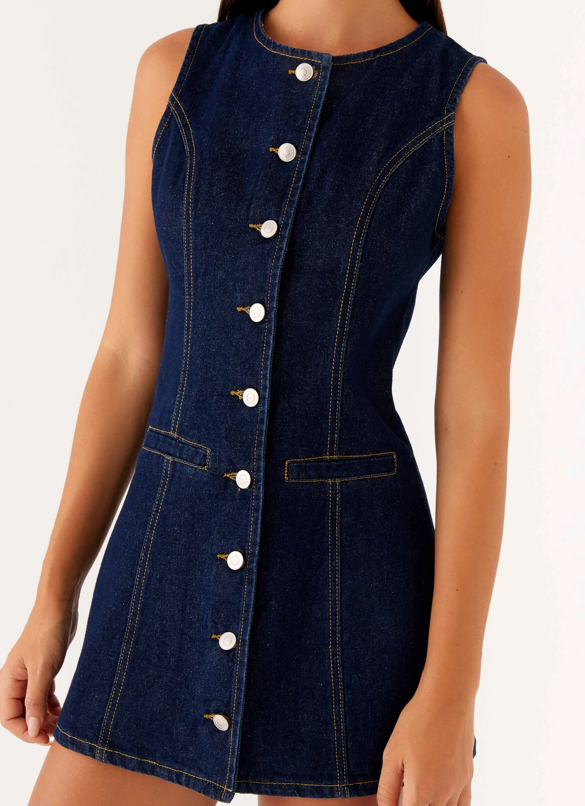 Modern Design Formal Event Dolton Mini Dress - Indigo