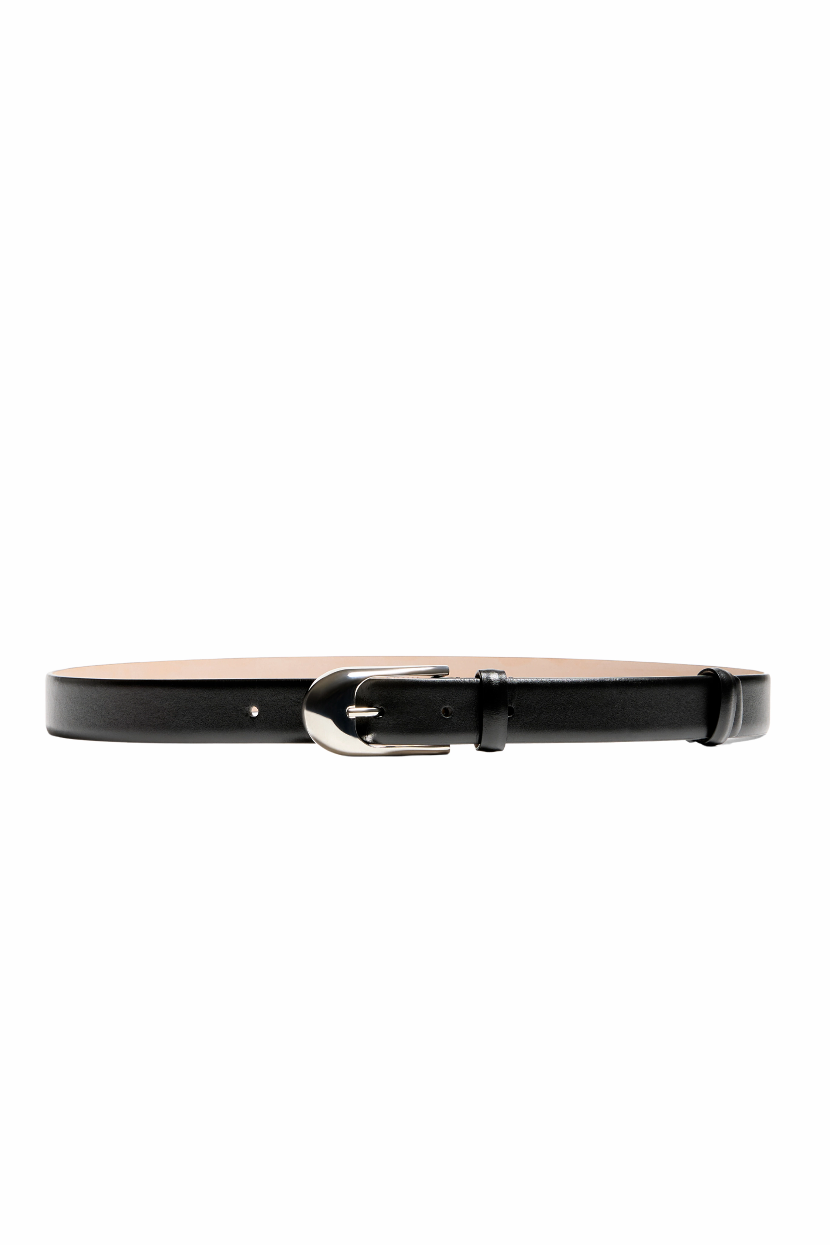 Reinforced Elbow Patches Dome Belt - Black