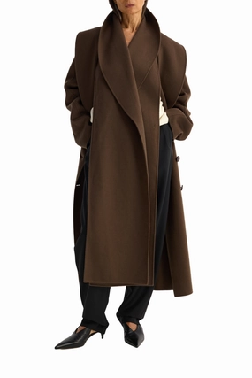 Double-Faced Wool Scarf Coat Tear Resistant Fit For Travel