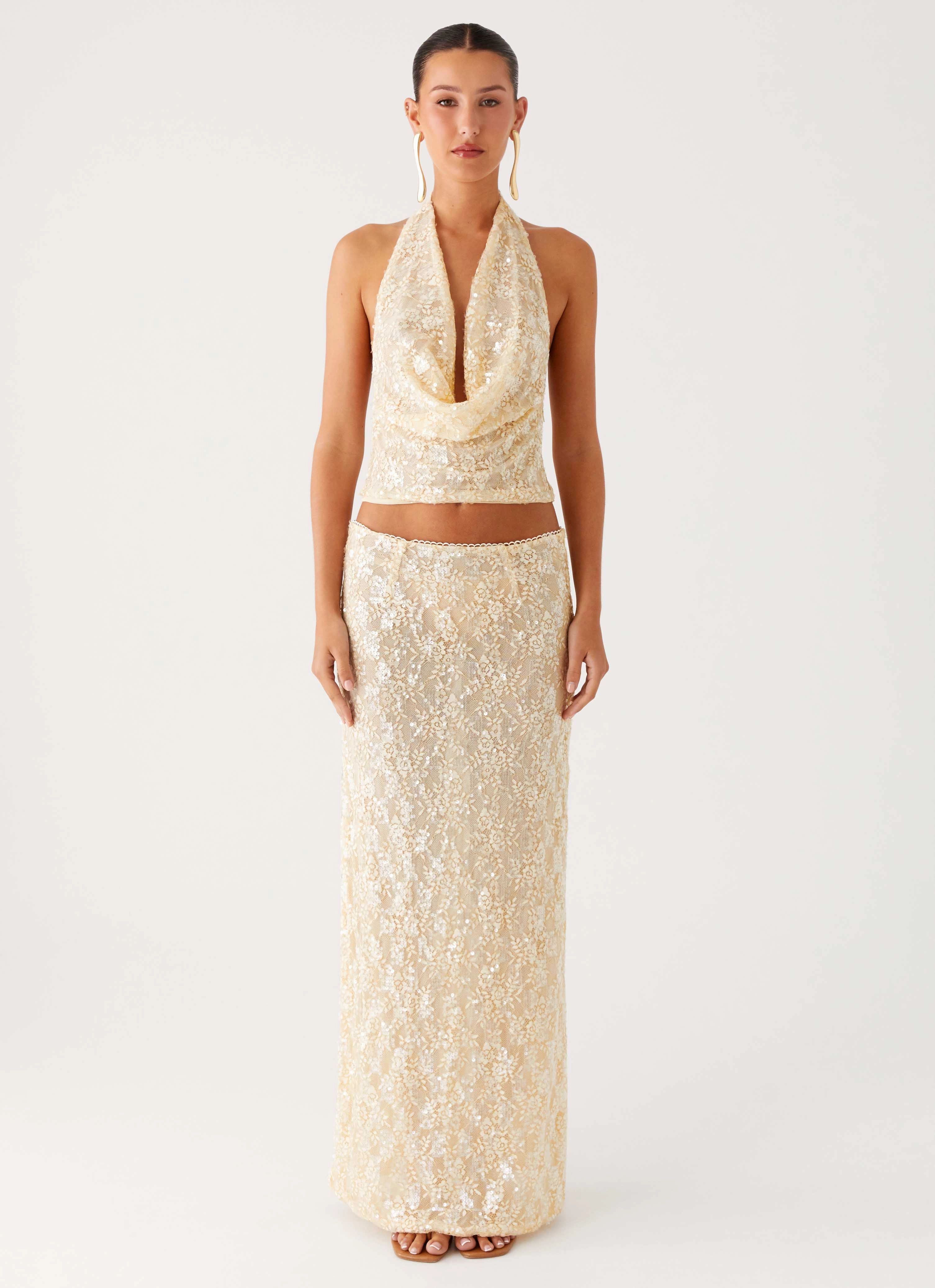 Bling It On Cowl Top - Ivory Subtle Texture Weave Adjustable Cuff