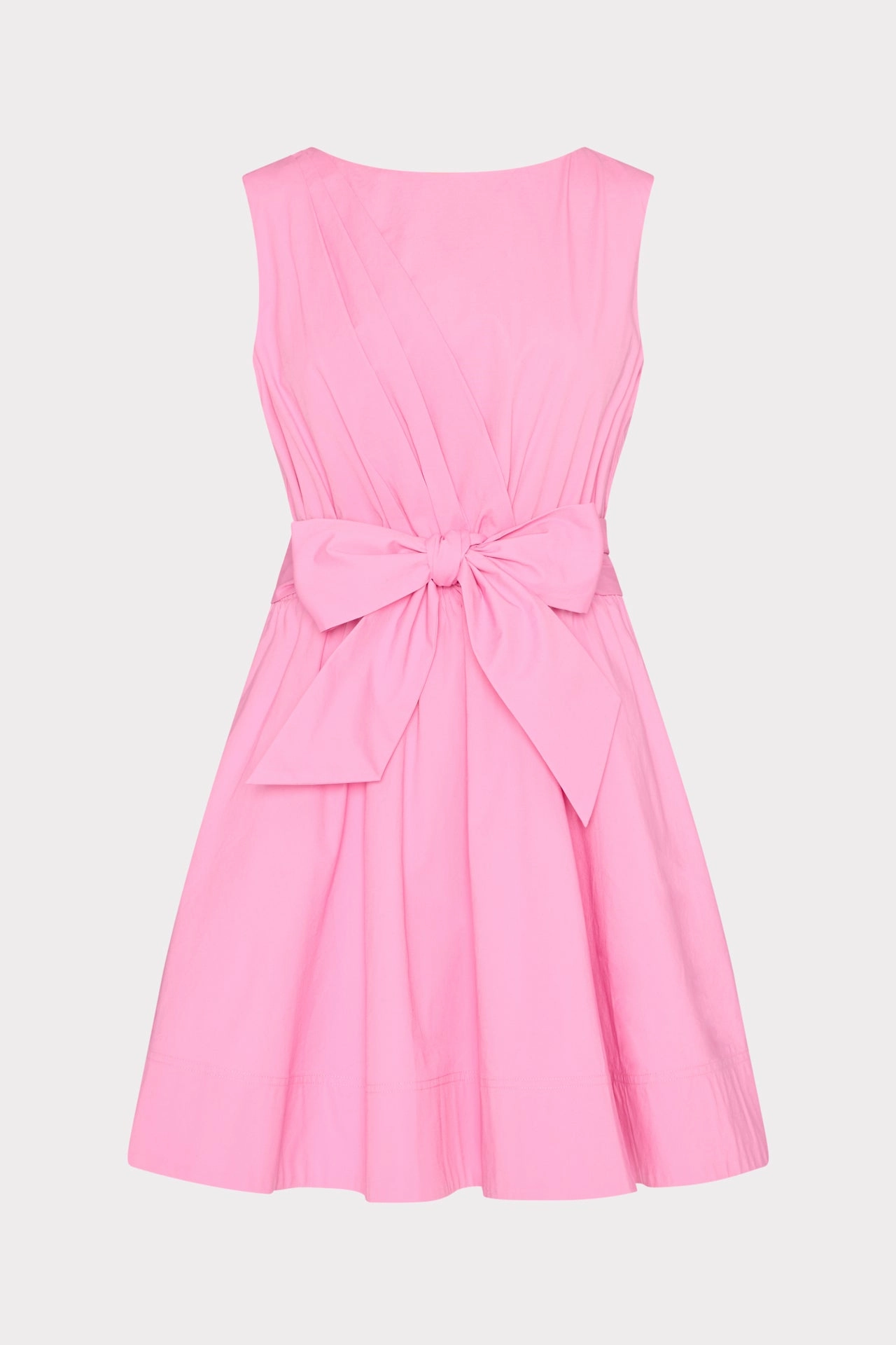Draped Poplin Sleeveless Mini Dress Perfect Proportion