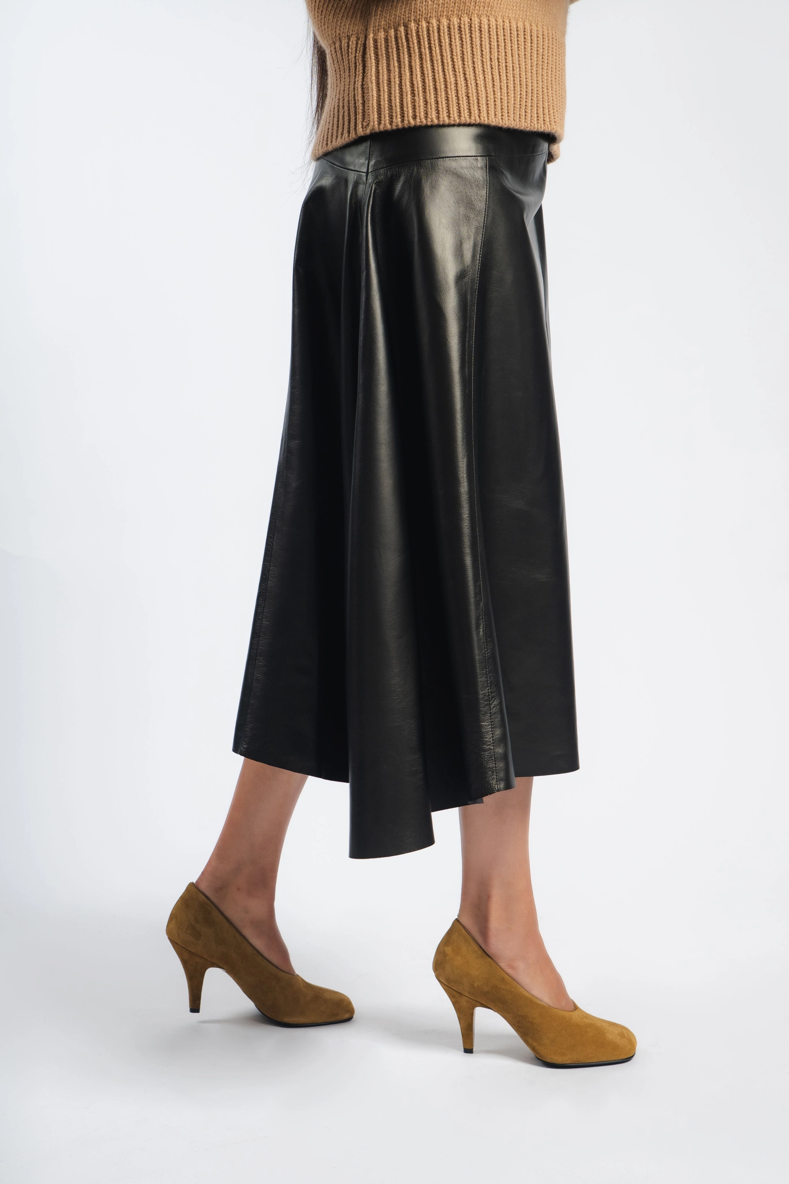 Core Collection Draped Skirt in Black