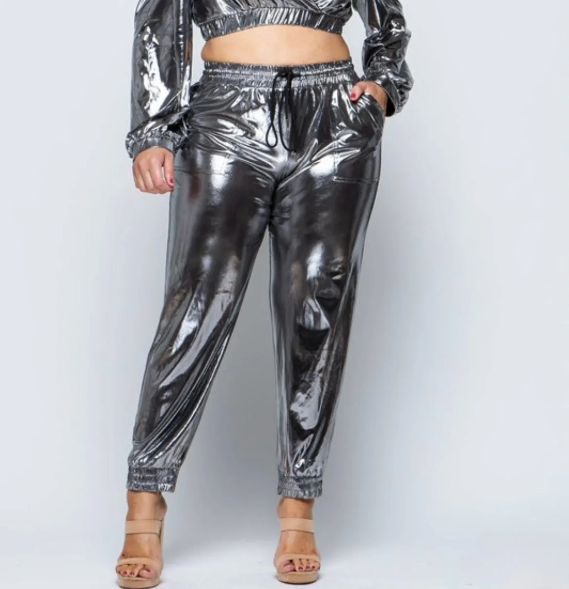 Draw String Jogger Pants - Plus
