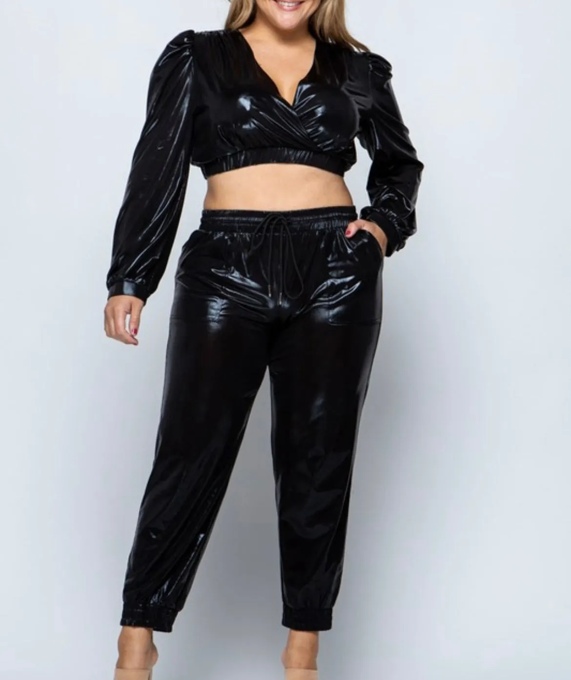 Draw String Jogger Pants - Plus