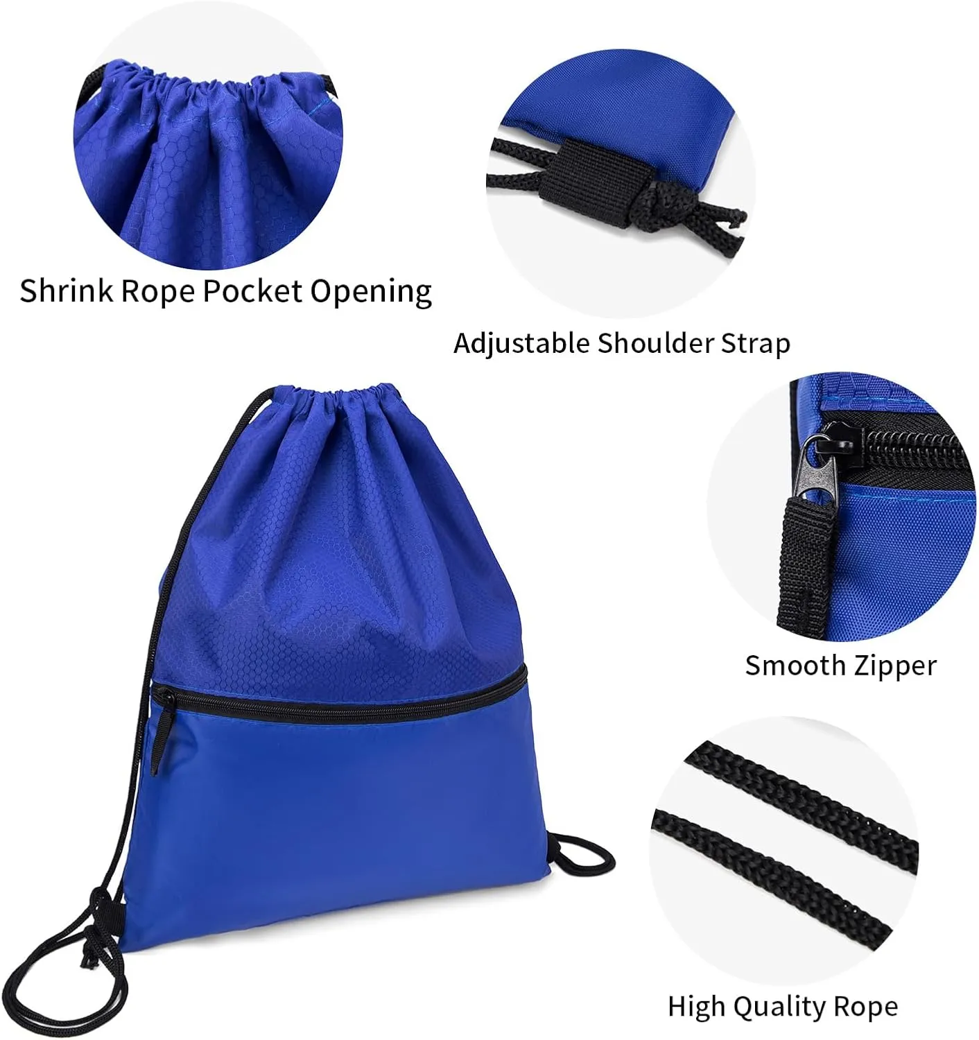 Drawstring Backpack String Bag: Gym Drawstring Bag for Men