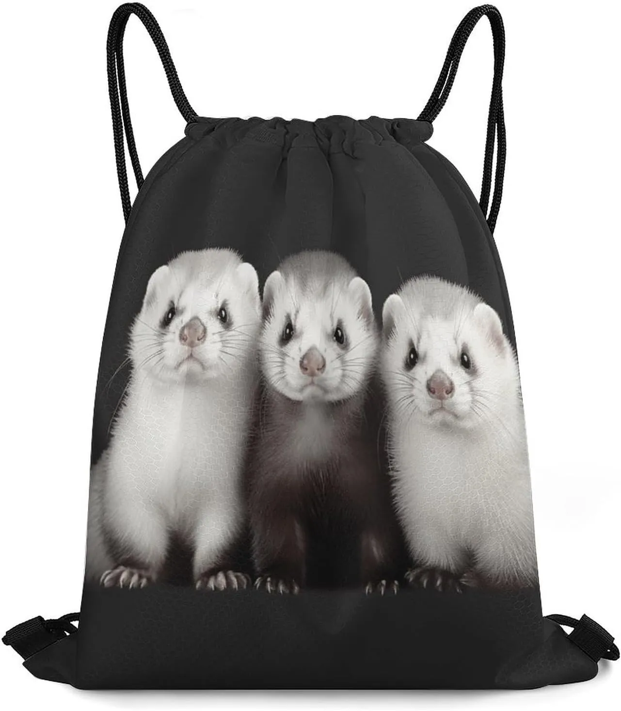 Drawstring Bag,Ferrets Drawstring Backpack,travel Drawstring Backpack,sport Gym Backpack,sports Backpack, 35*42cm