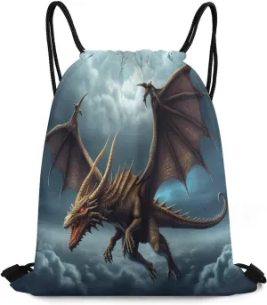 Drawstring Bag,Flying Dragon Drawstring Backpack,travel Drawstring Backpack,sport Gym Backpack,sports Backpack
