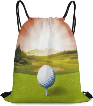 Drawstring Bag,Golf Sport Drawstring Backpack,travel Drawstring Backpack,sport Gym Backpack,sports Backpack, 35*42cm