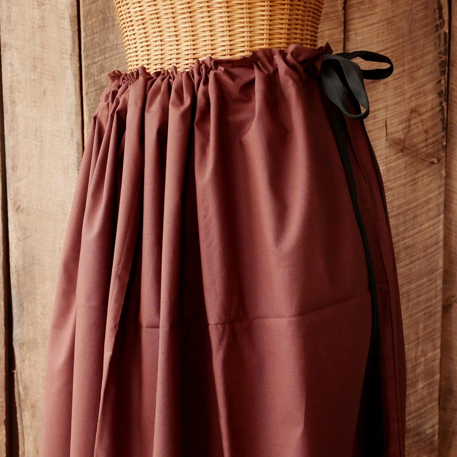 Biodegradable Fabric Drawstring Skirt - Plain