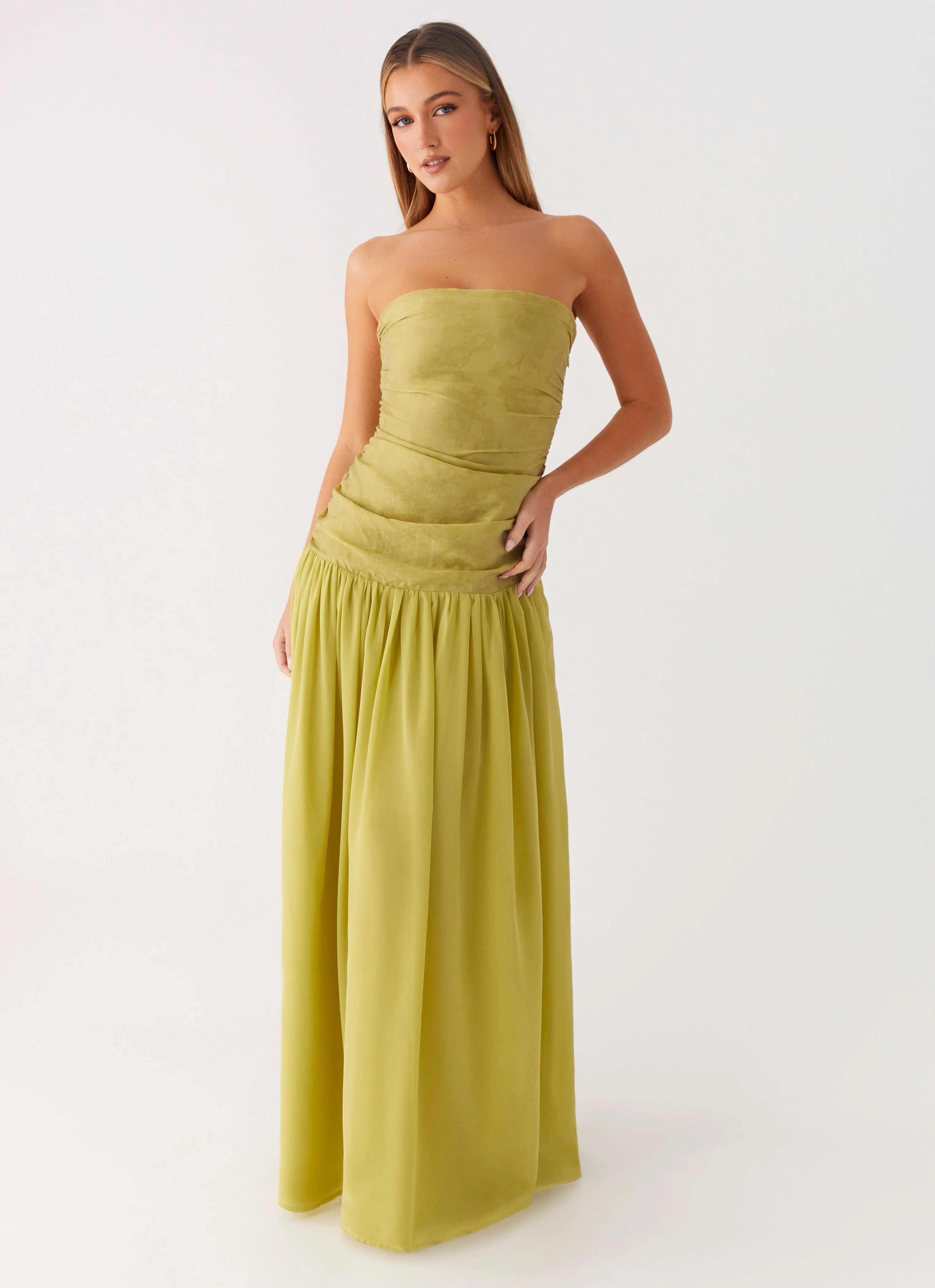 Lounge Vibes Dreamer Maxi Dress - Lime Zest