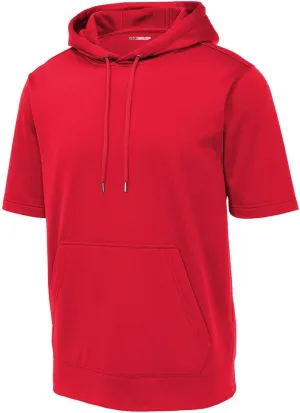 DRIEQUIP Mens Moisture Wicking Fleece Short Sleeve Hoodie Sizes XS-4XL