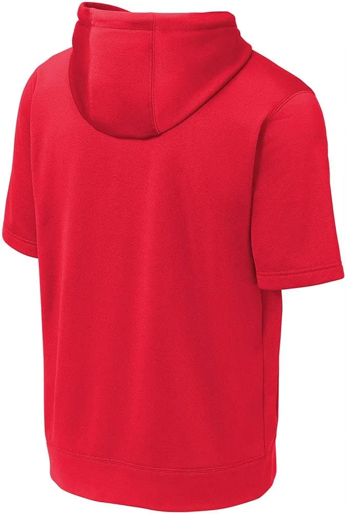 DRIEQUIP Mens Moisture Wicking Fleece Short Sleeve Hoodie Sizes XS-4XL