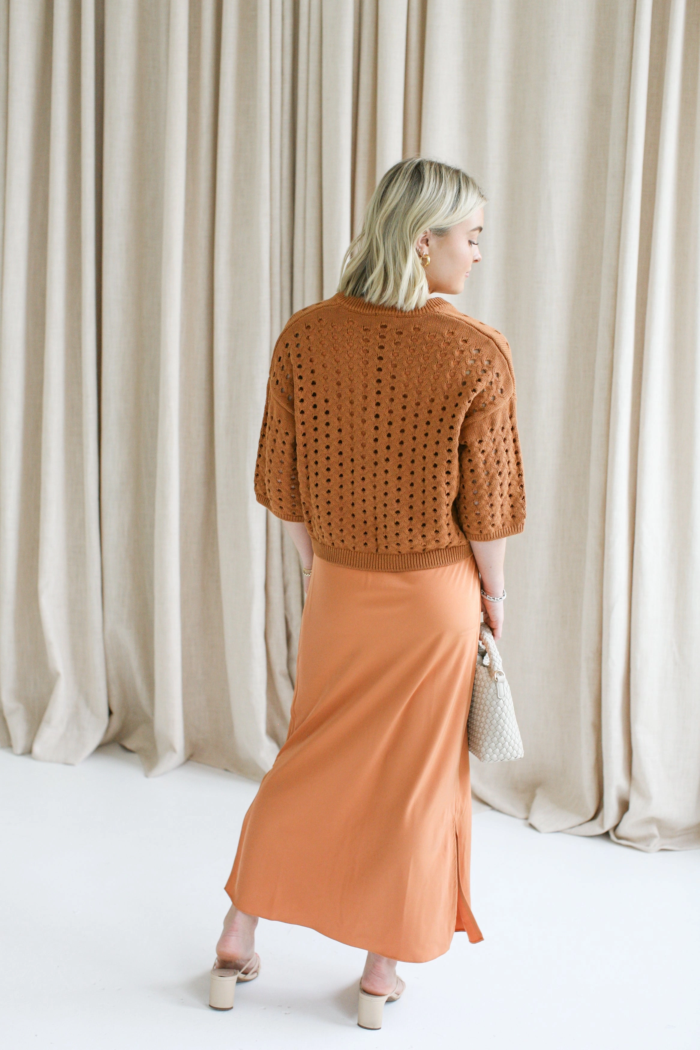 Terracotta Cami Dress Set Red-Carpet