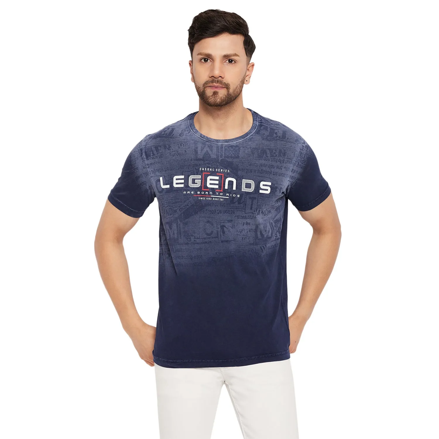 Duke Stardust Men Half Sleeve Cotton T-shirt (LF5774)