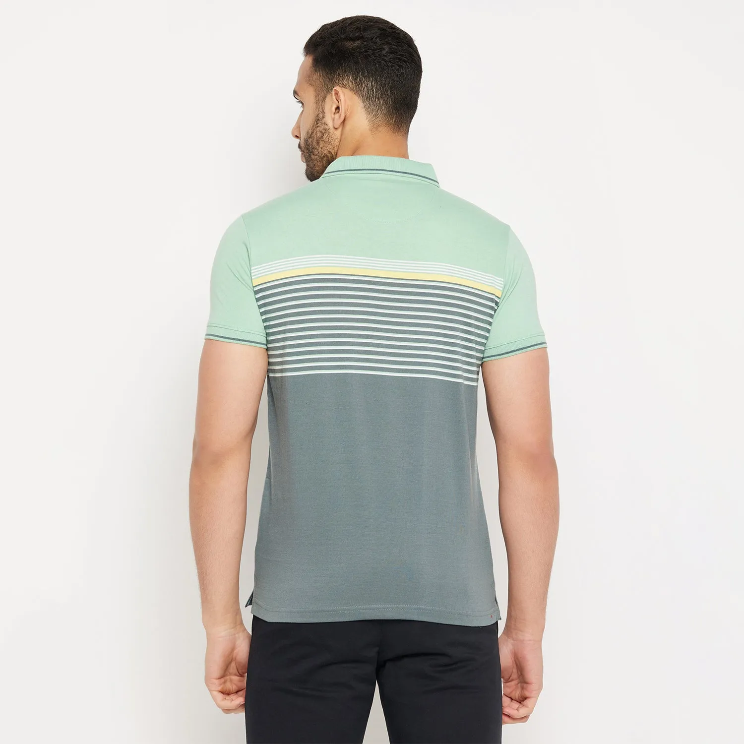 Duke Stardust Men Half Sleeve Polo Neck Cotton T-shirt (LF5726)